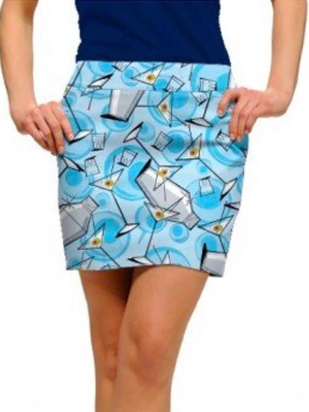 Loudmouth Martini Partini Golf Skirt Skort Size 2